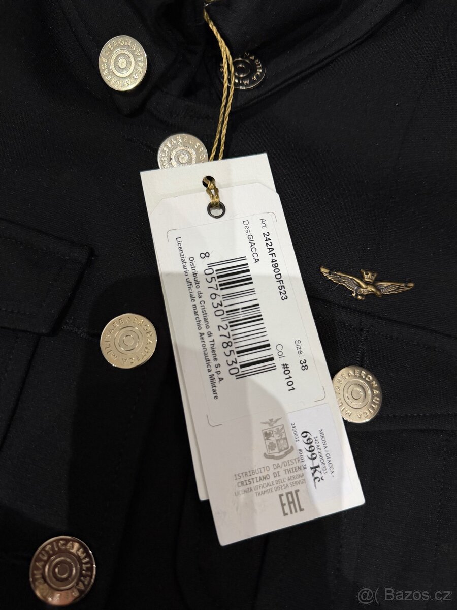 Luxusní, ležérní sako Aeronautica Militare - 10