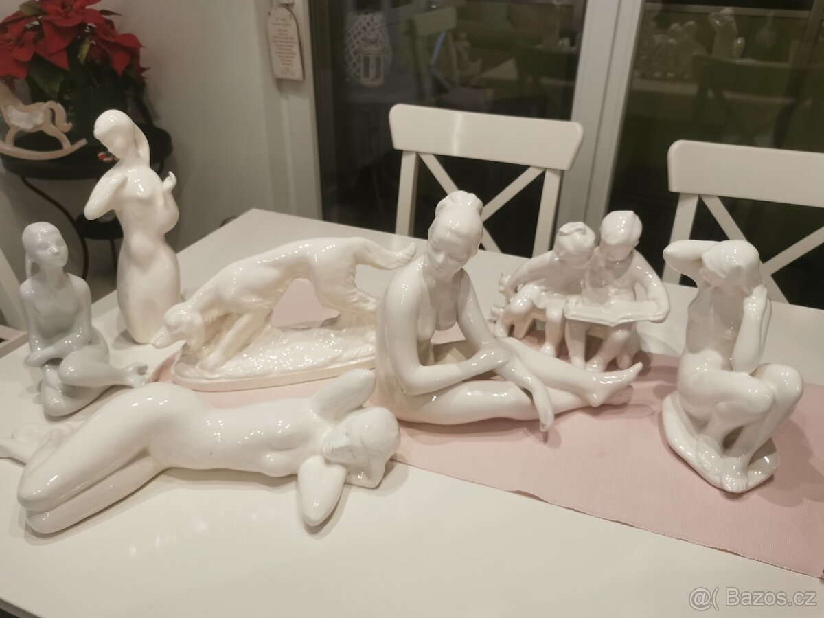 Staré porcelánové sošky Jihokera a iné - 10