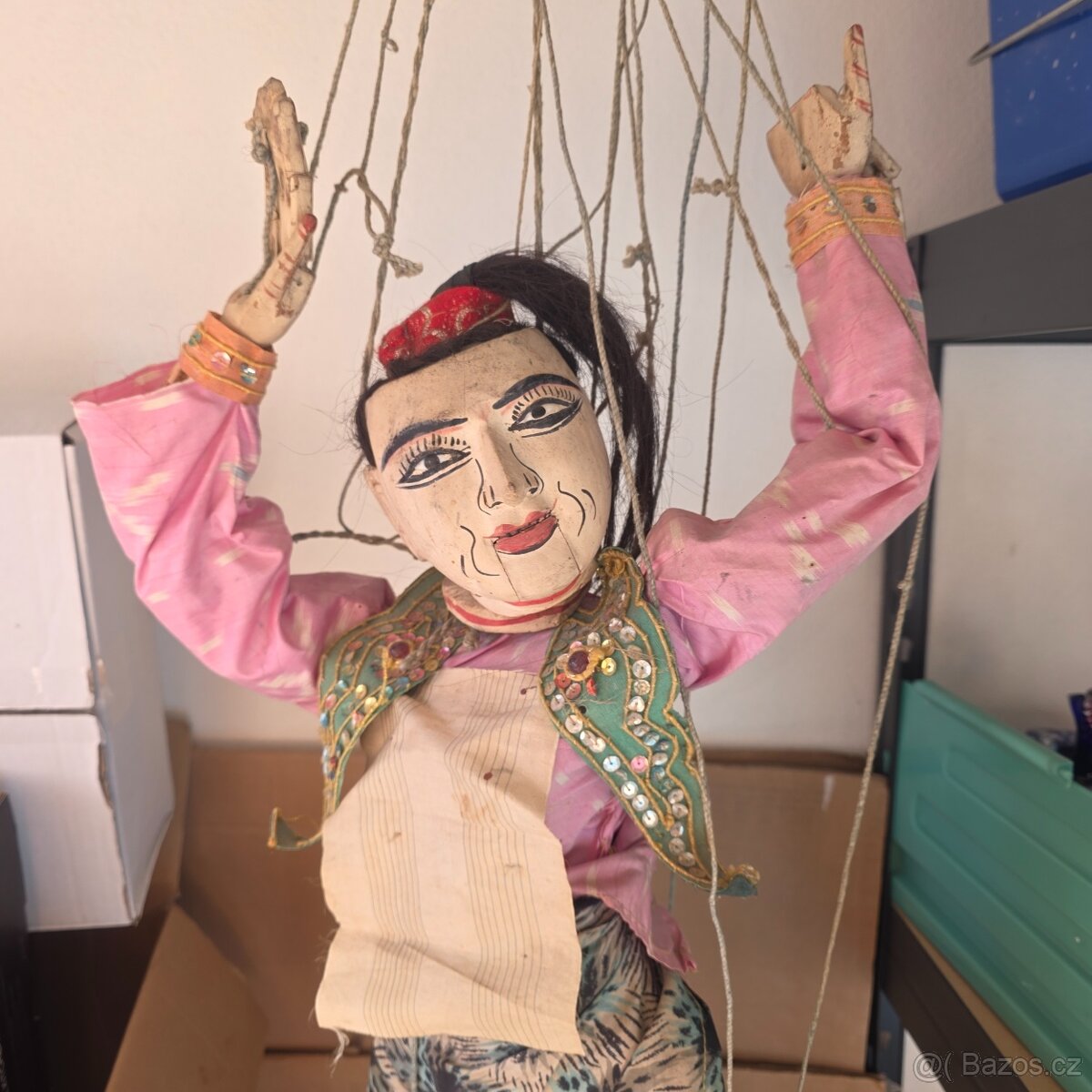 Stará velká dřevěná loutka - 10