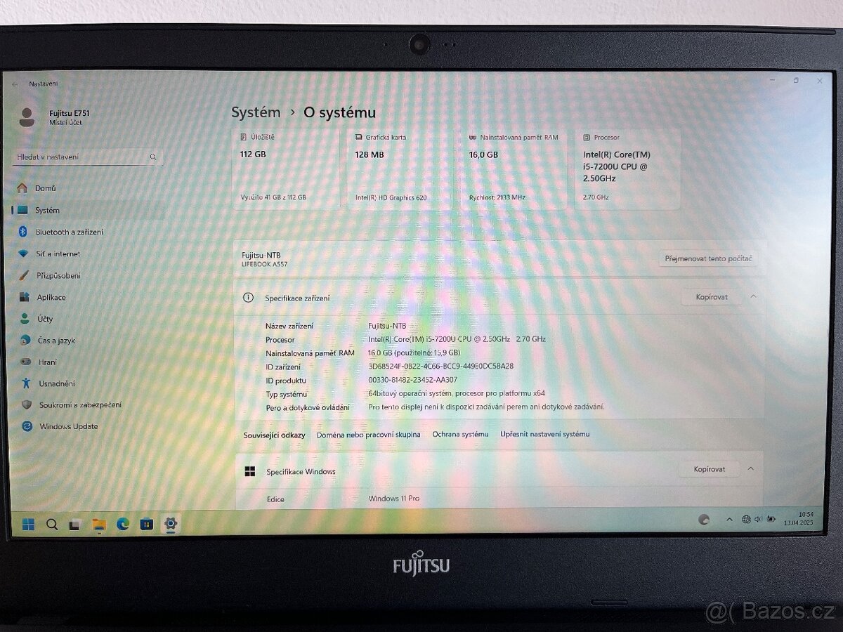 Fujitsu Lifebook A557, W11 Pro - 10