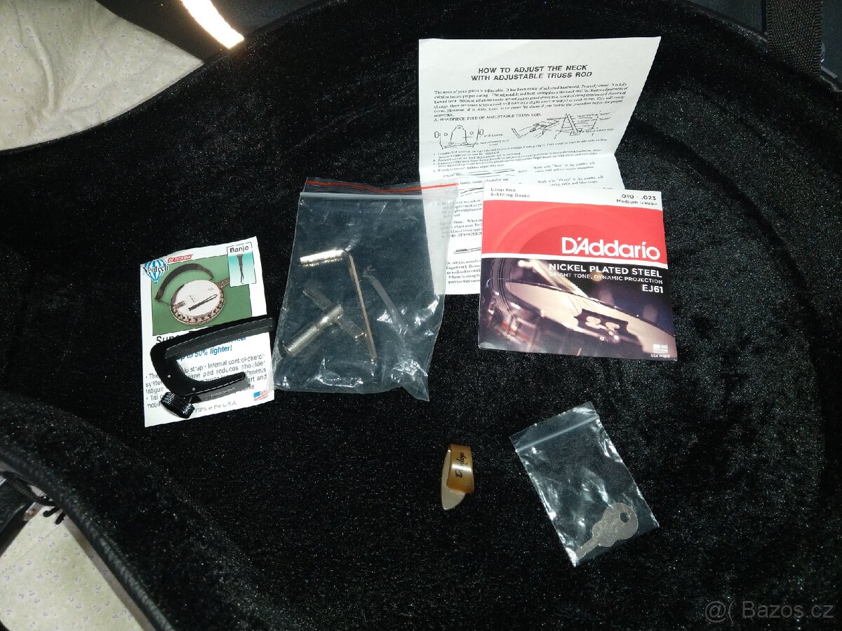 Fender Concert Tone 54 – 5strunné banjo | top stav | kufr - 10