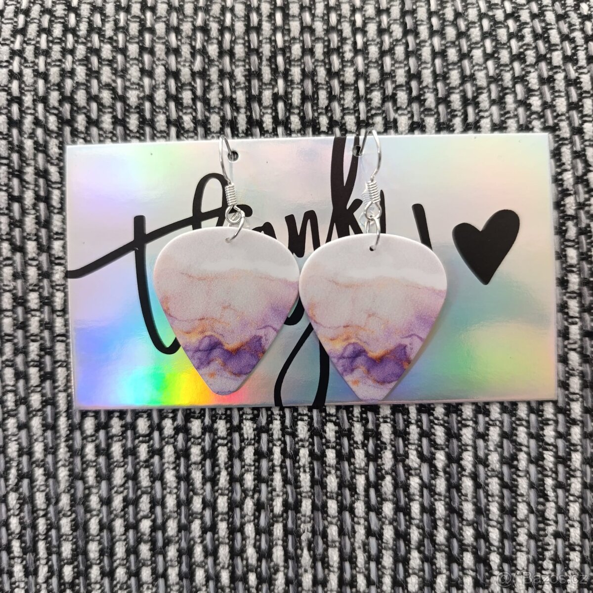 Náušnice z kytarových trsátek - 10