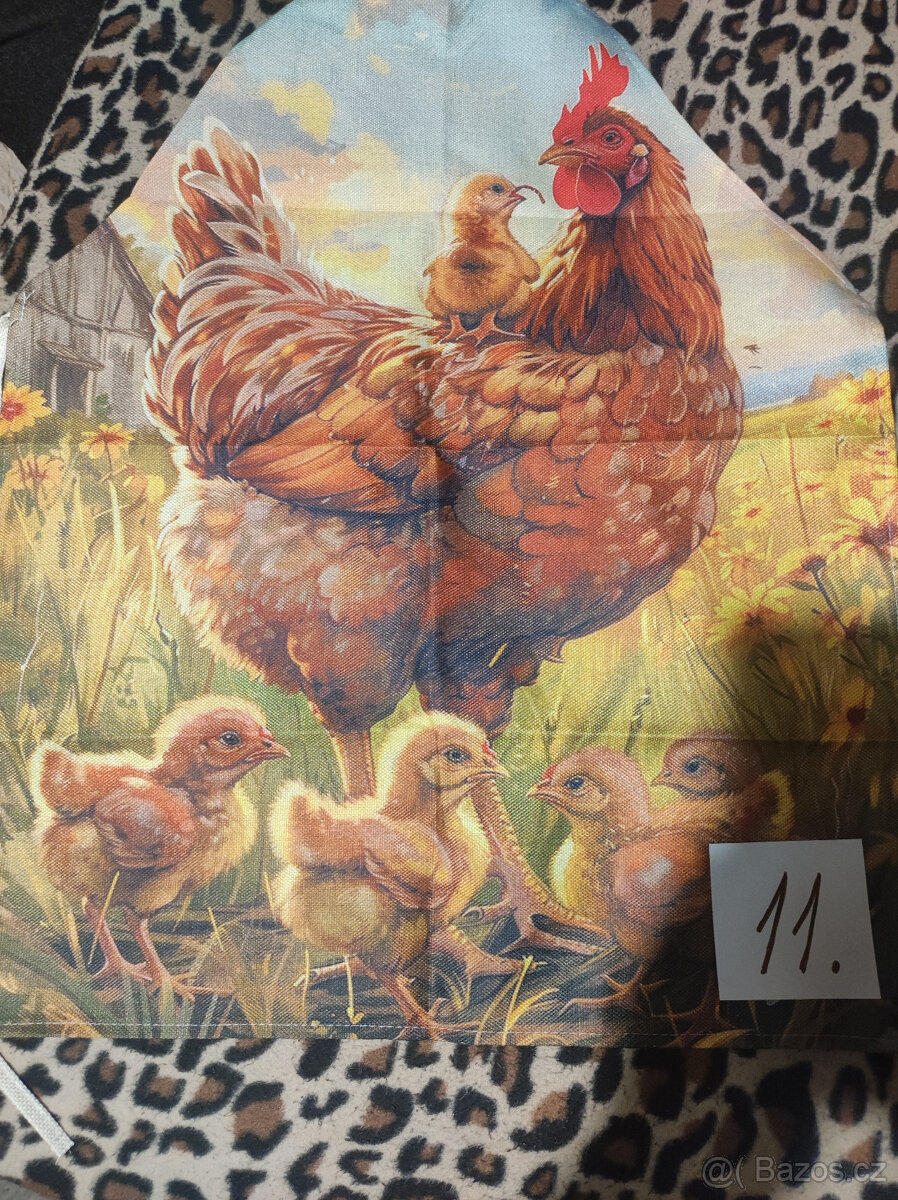 Slepičky,kohouti,kuřátka -- Zástěry - 10