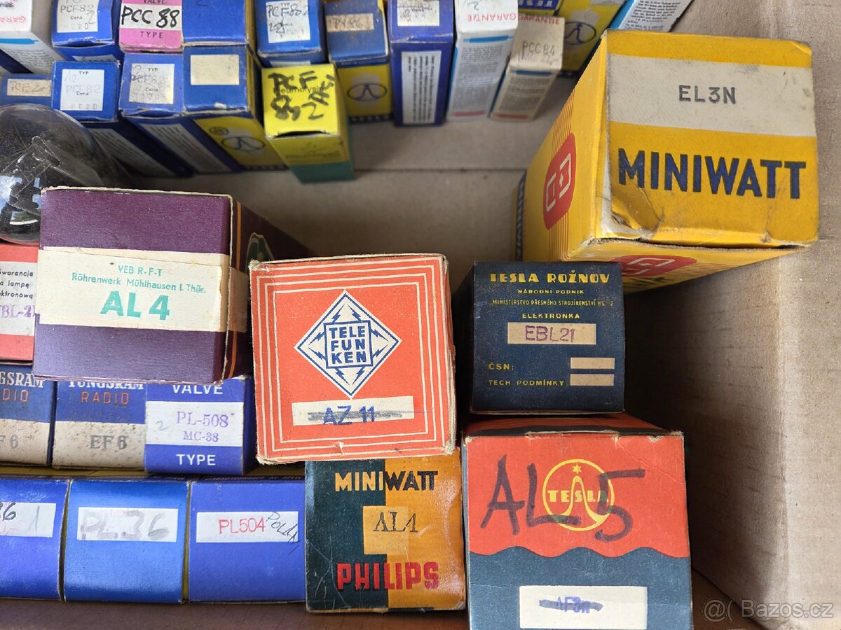 Směs elektronek - Tungsram/Tesla/Telefunken - 10