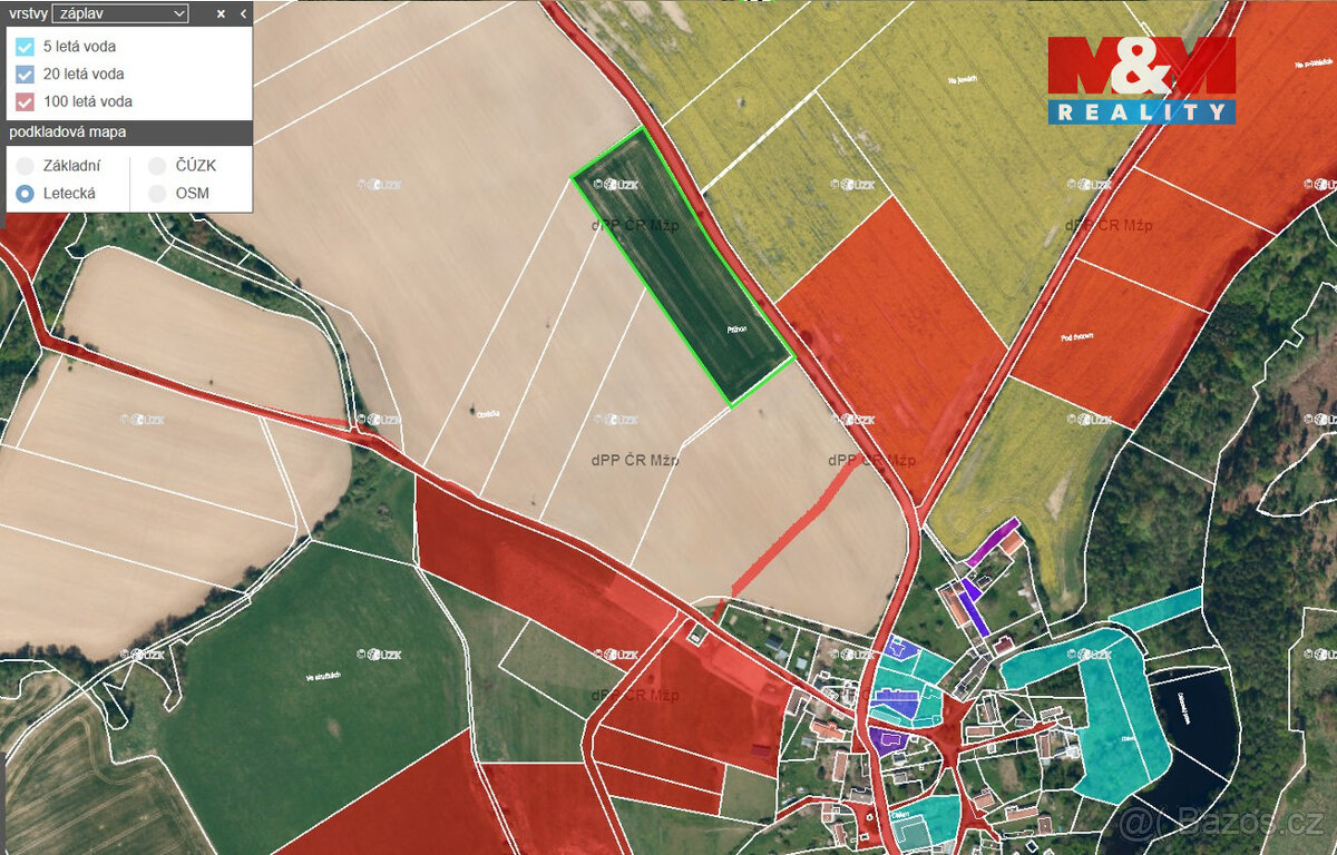 Prodej pole, 15611 m², Zbýšov - 10