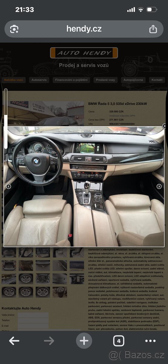 Prodám BMW 535 d xDrive 230kW Max. výbava - 10
