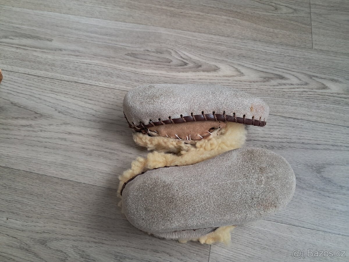 Retro dětské botičky, dřeváky - 10