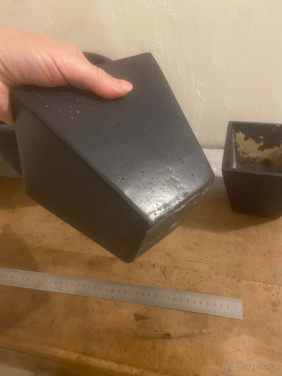 Keramický květináč + 2 x obal na pokojovku - 10