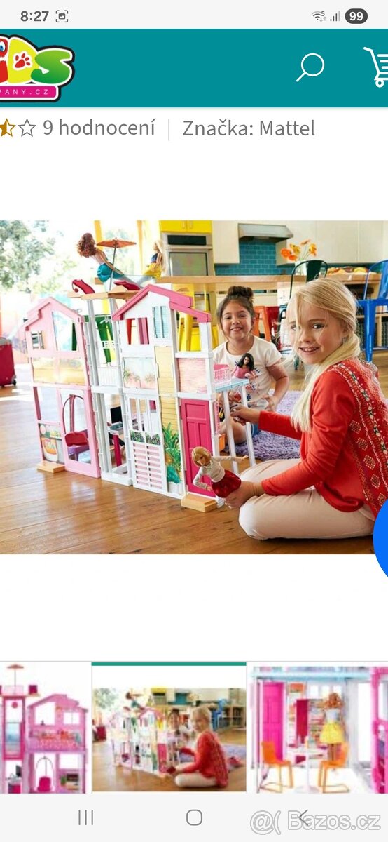 Barbie dům s výtahem Mattel - 10