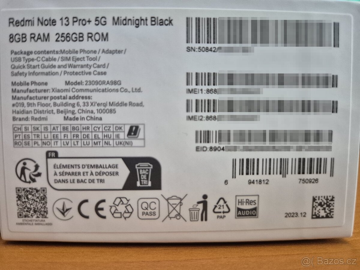 Xiaomi Redmi Note 13 Pro Plus 5G 8/256GB - 10