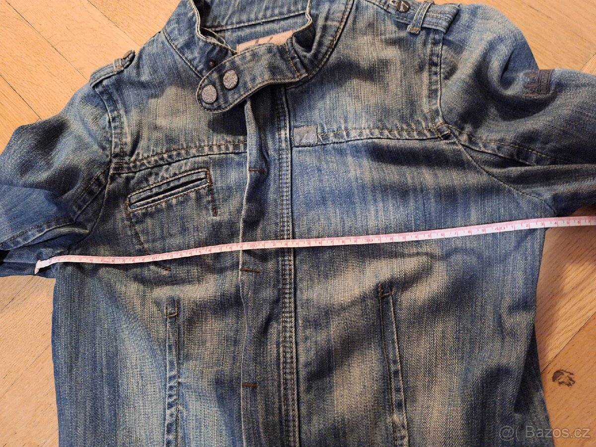 Bunda džínová sleva 50 % bunda Kenvelo vel. M - 10
