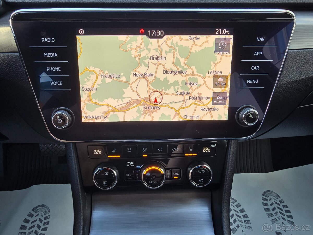 SUPERB III 2,0TSI 200kW 4x4 DSG STYLE KAMERA NAVI ACC ČR DPH - 10