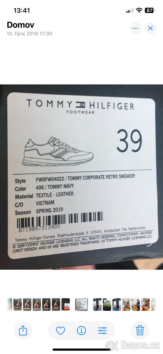Dámské boty Tommy Hilfiger 39 - 10