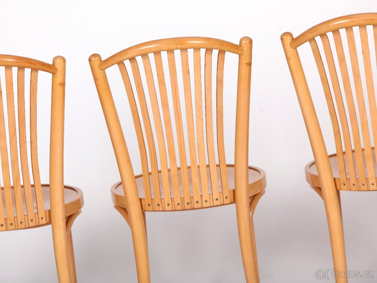 Kvalitní jídelní židle české výroby TON, buk, super stav. - 10