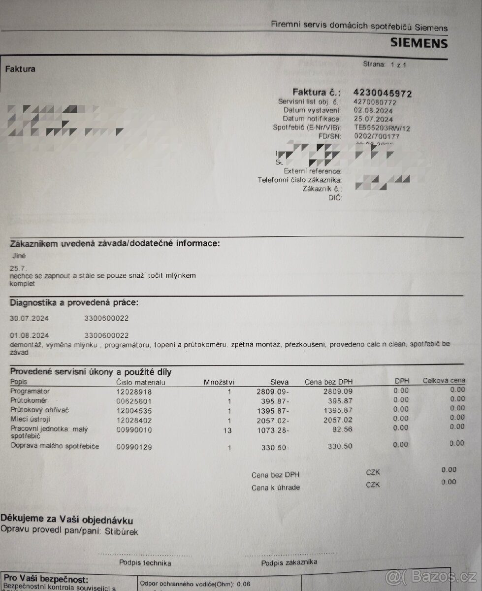 Kávovar Siemens EQ.6 plus, plně automatický/19barů - 10
