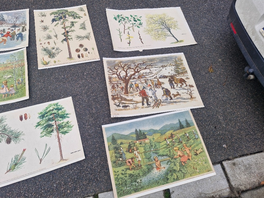 Stare skolni plakaty 50/60 leta - 10