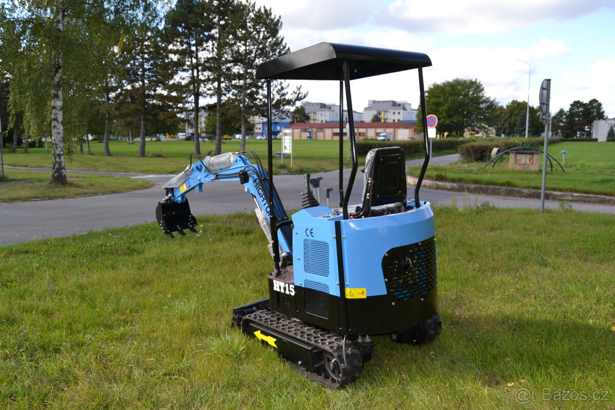 miniBagr HT 1500kg naftový dvouválec 19koní - 10