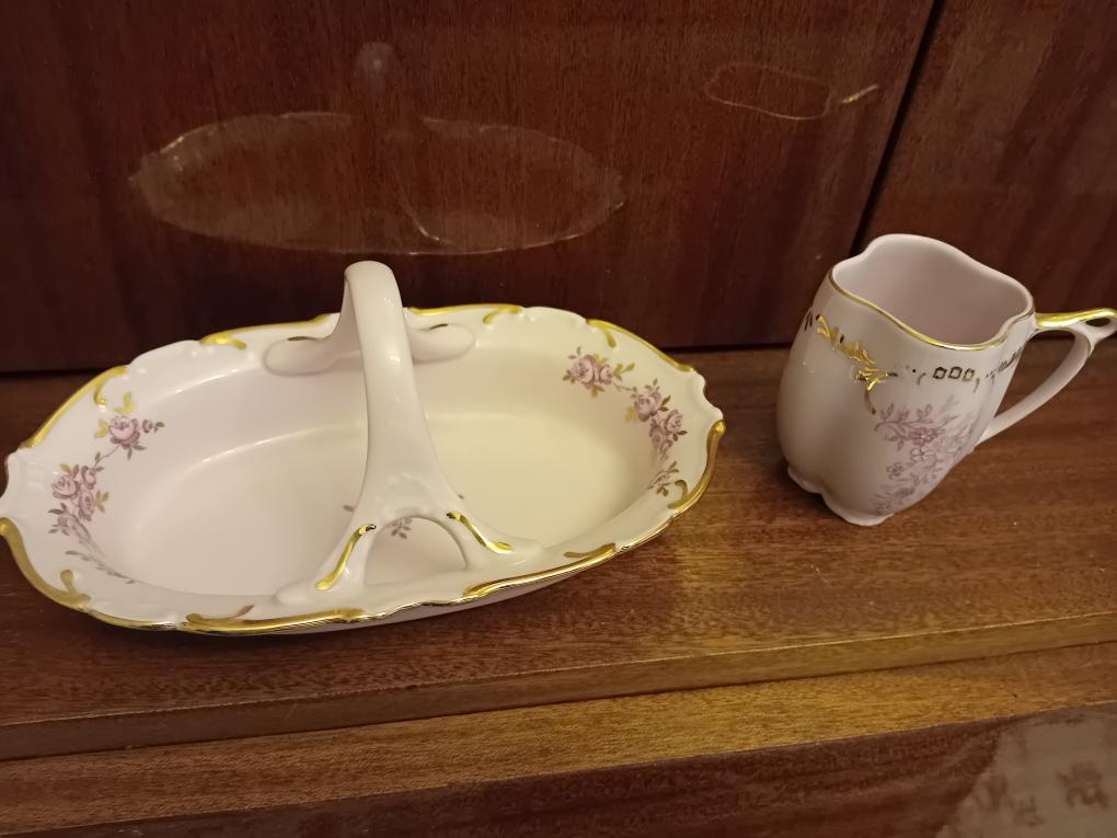 prodám růžový porcelán z pozůstalosti - 10