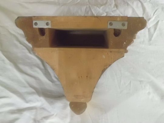 Starožitné Závěsné Dřevěné Zlacené Konzole - Podstavce Socha - 10