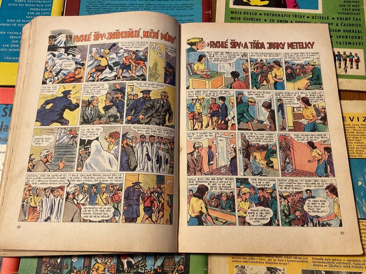 Rychlé šípy, Foglar, Fischer, Čermák - 9 sešitů,1969-71 - 10