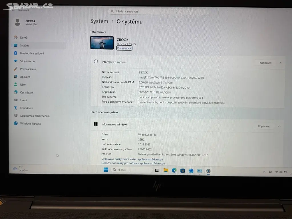 HP ZBOOK 15 G5 pracovní stanice - 10