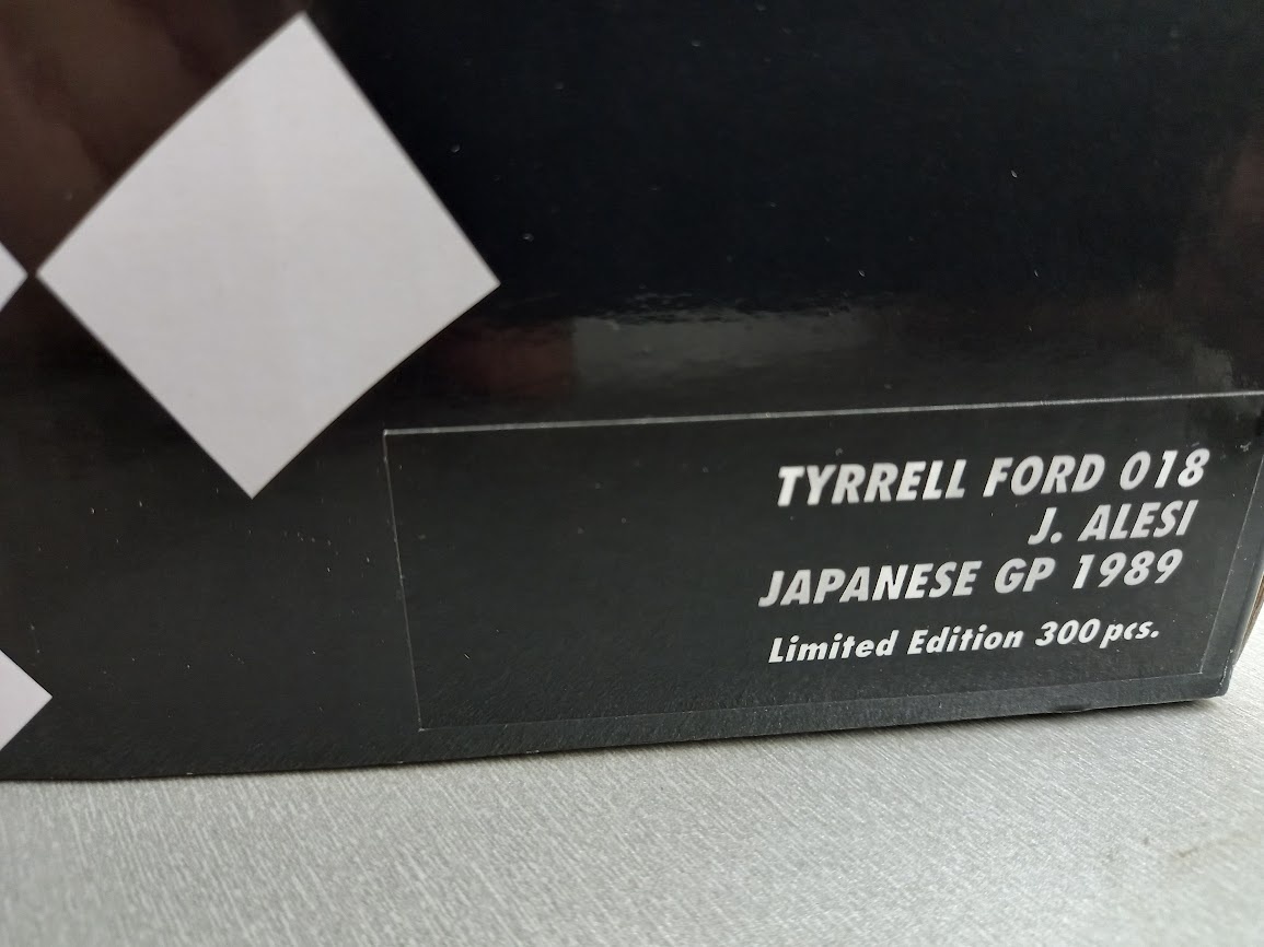 F1 TYRRELL FORD 018 CAMEL - ALESI GP JAPONSKA 1989 1:18 - 10