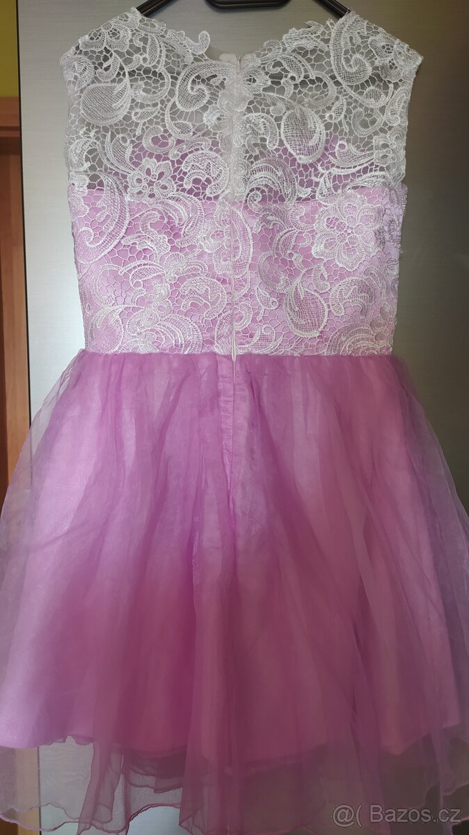 Slavnostní šaty s krajkou vel 40 - 10