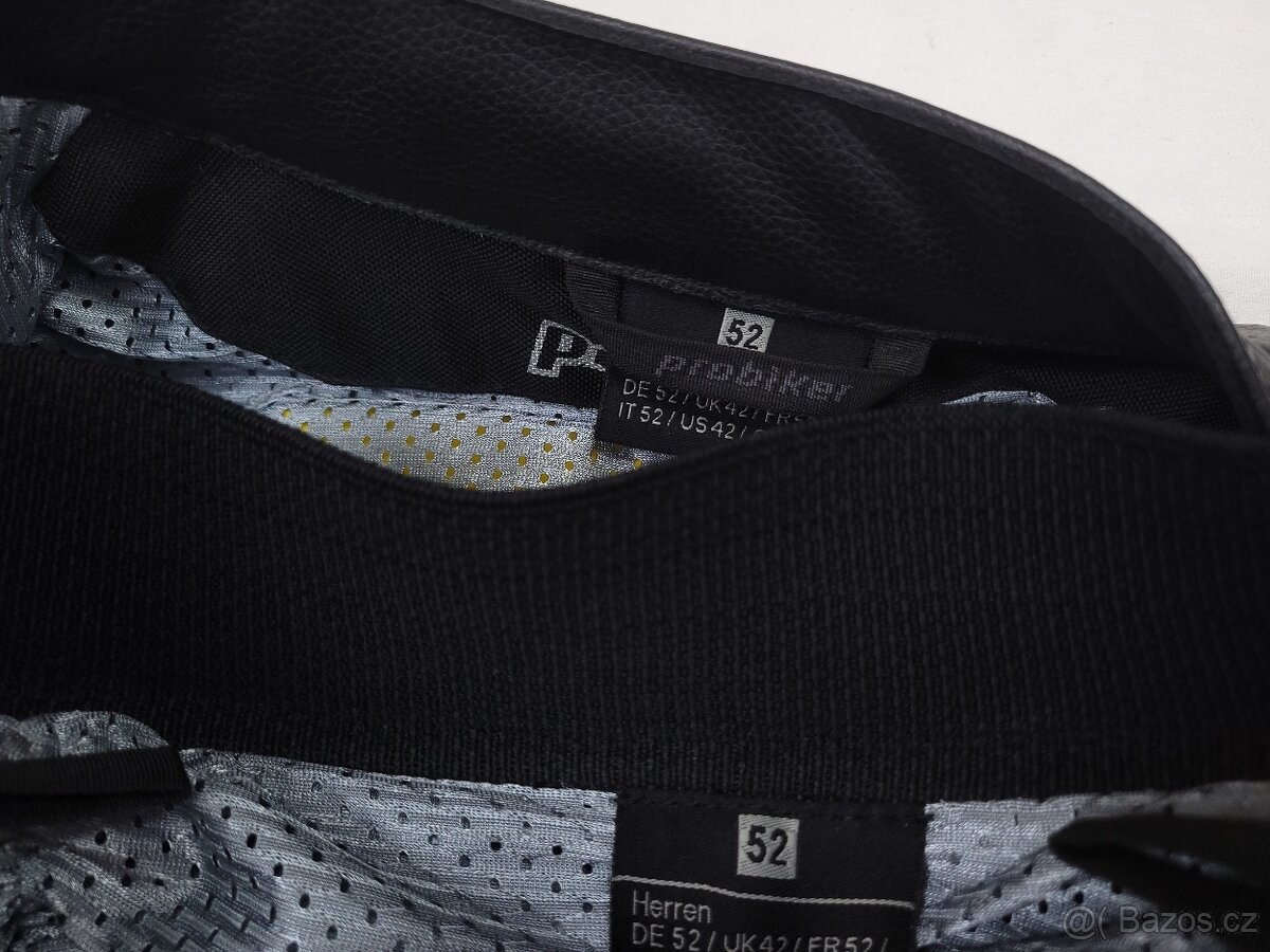 Probiker PRX Black pánska kožená kombinéza na moto 52 L - 10