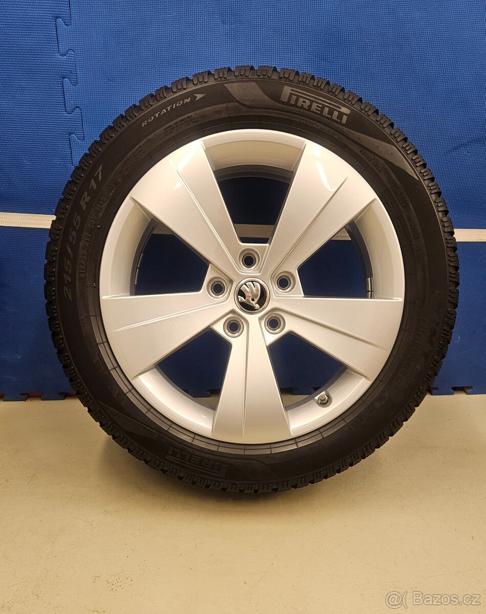 Zánovní zimní alu kola se senzory ŠKODA TRITON 215/55 R17 - 10