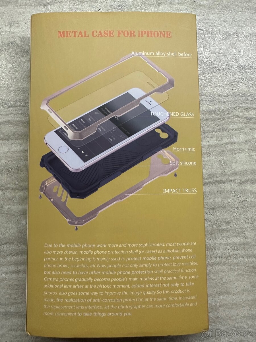 Iphone 7 plus kovové armour pouzdro - 10