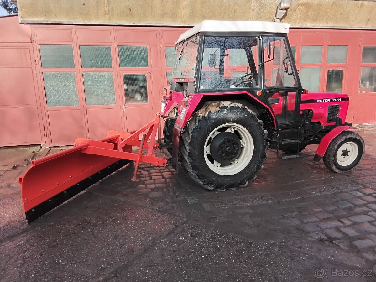 Traktorová radlice na sníh se železným břitem - 10