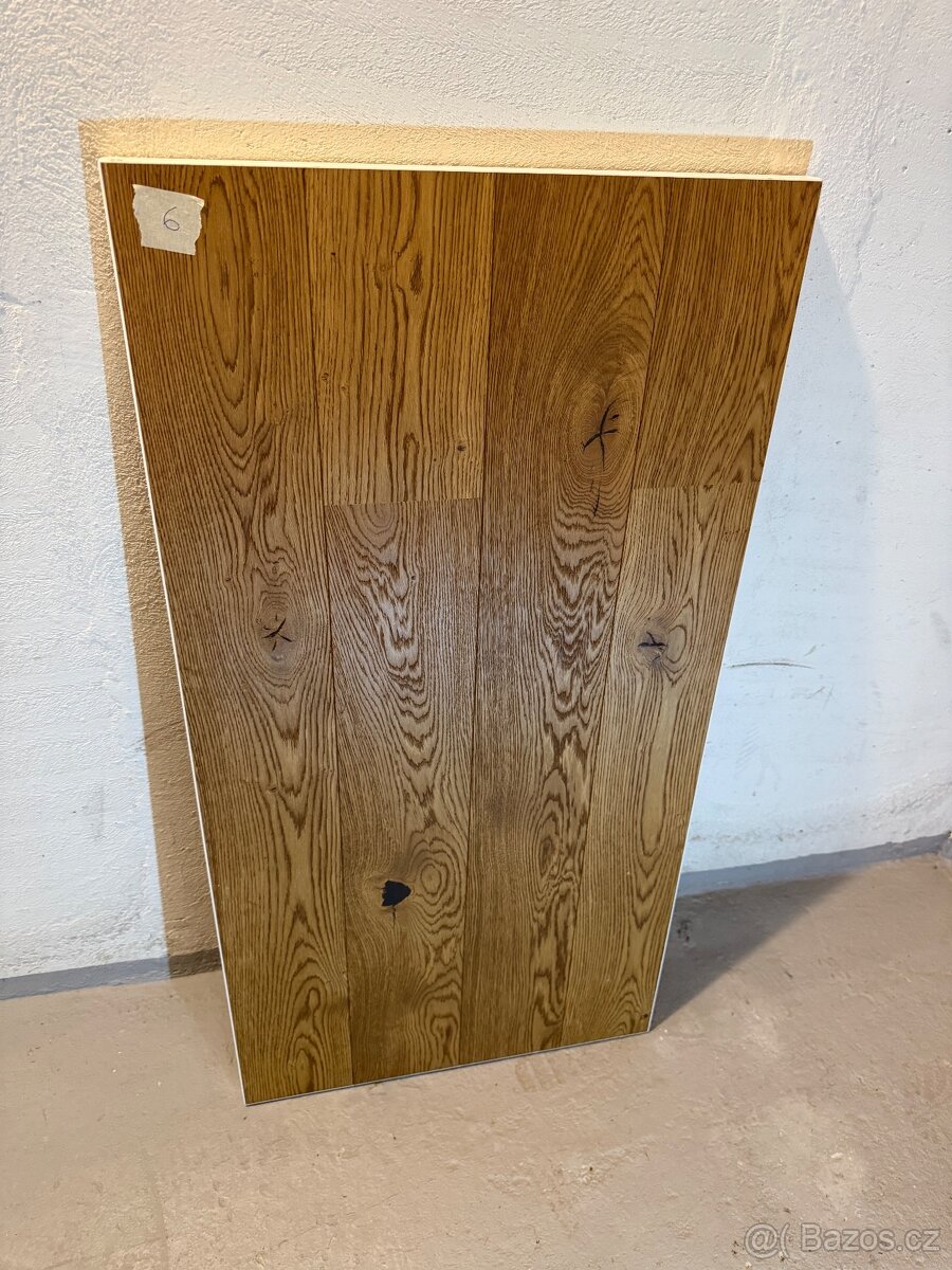 Stolová deska mix dekorů dub masiv - 10