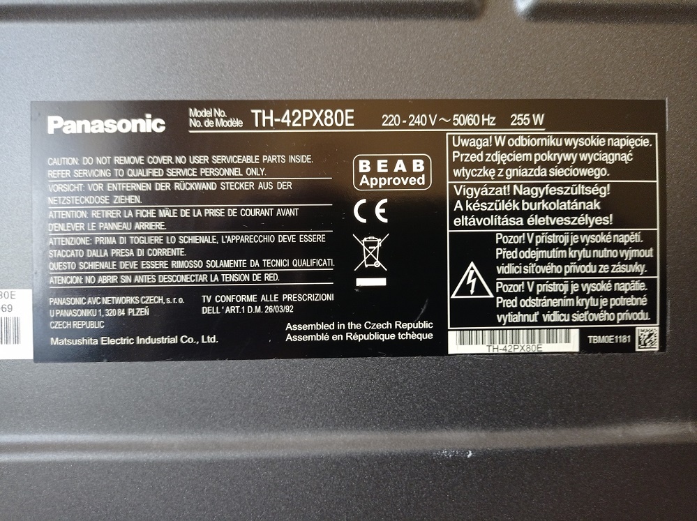 Plazma TV Panasonic TH-42PX80E - 10