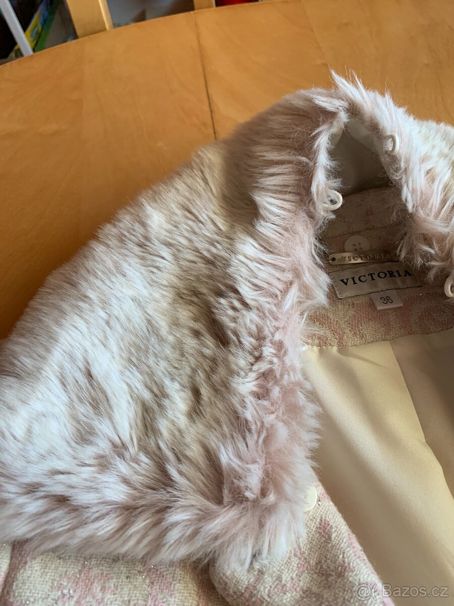 dámský vlněný značkový kabát - vel.36 - 10