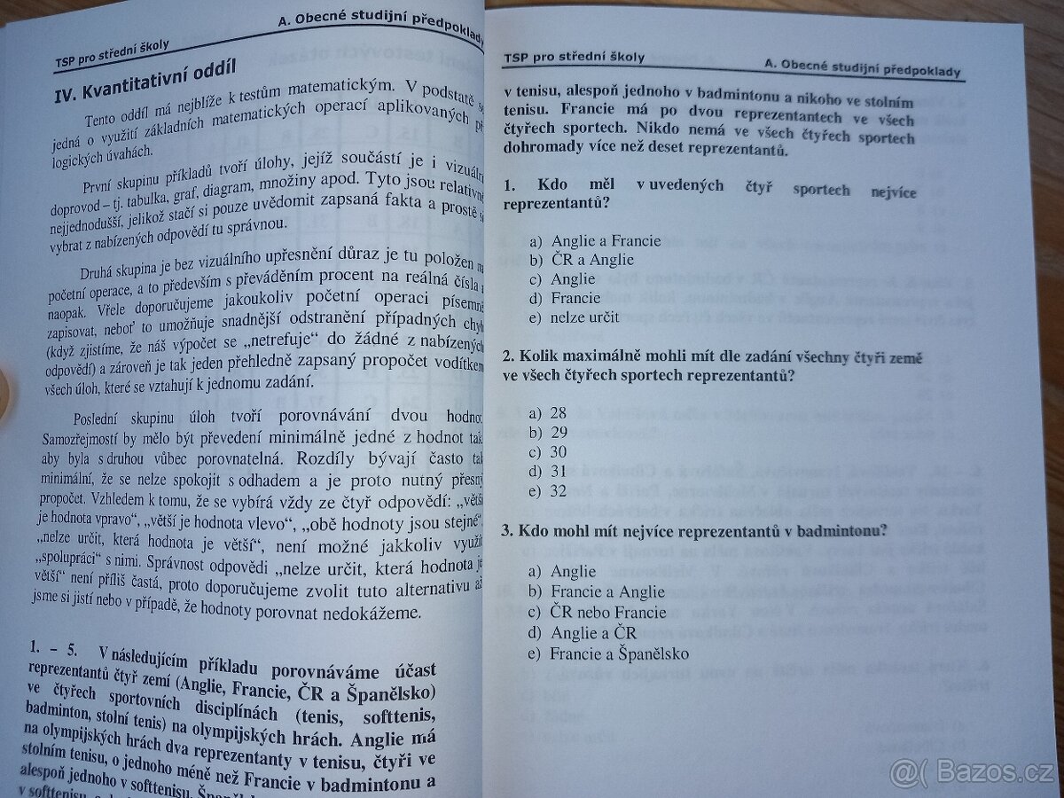 Testy studijní předpokladů pro střední školy - 10