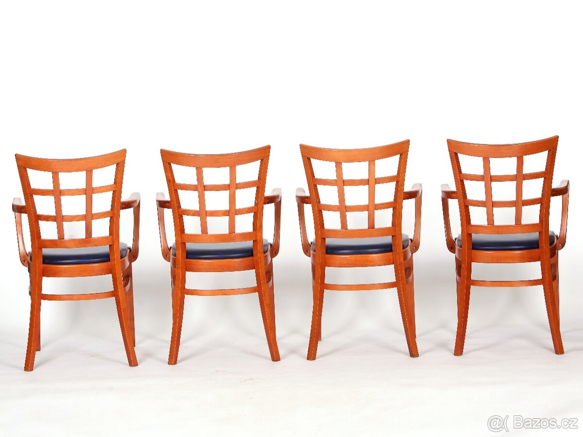 4x nepoškozené židle, křesílka, výroba TON - 10