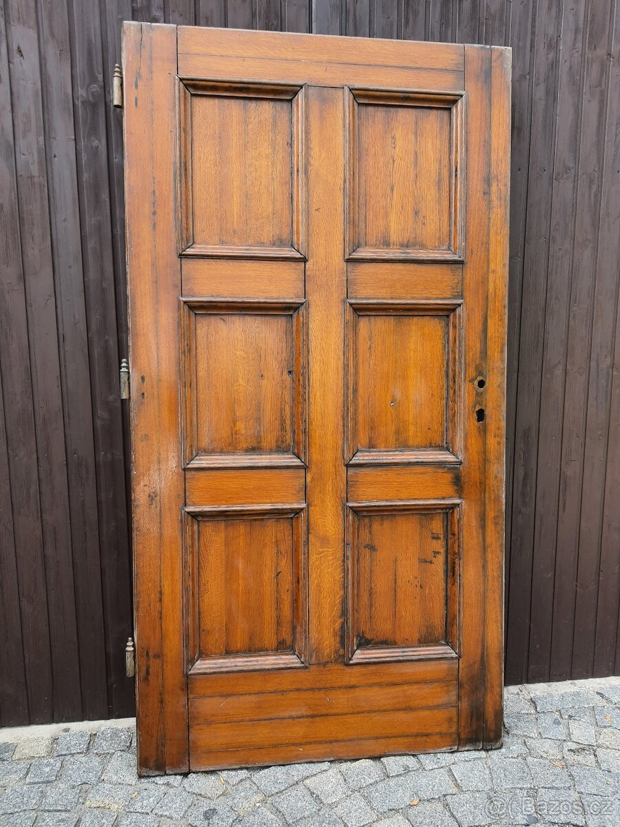 Zámecké Dubové dveře min. 100let staré - 10