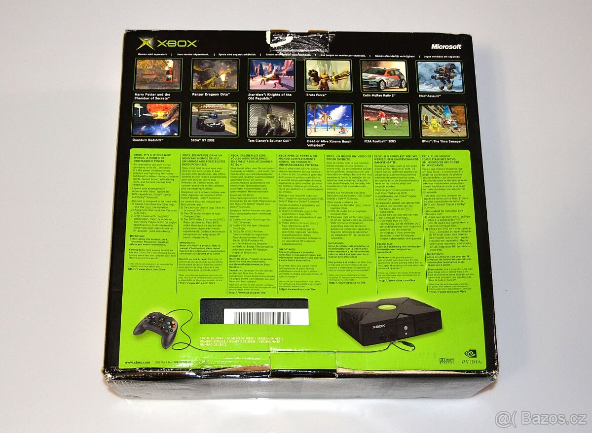Xbox Video Game System + 4 hry - 10