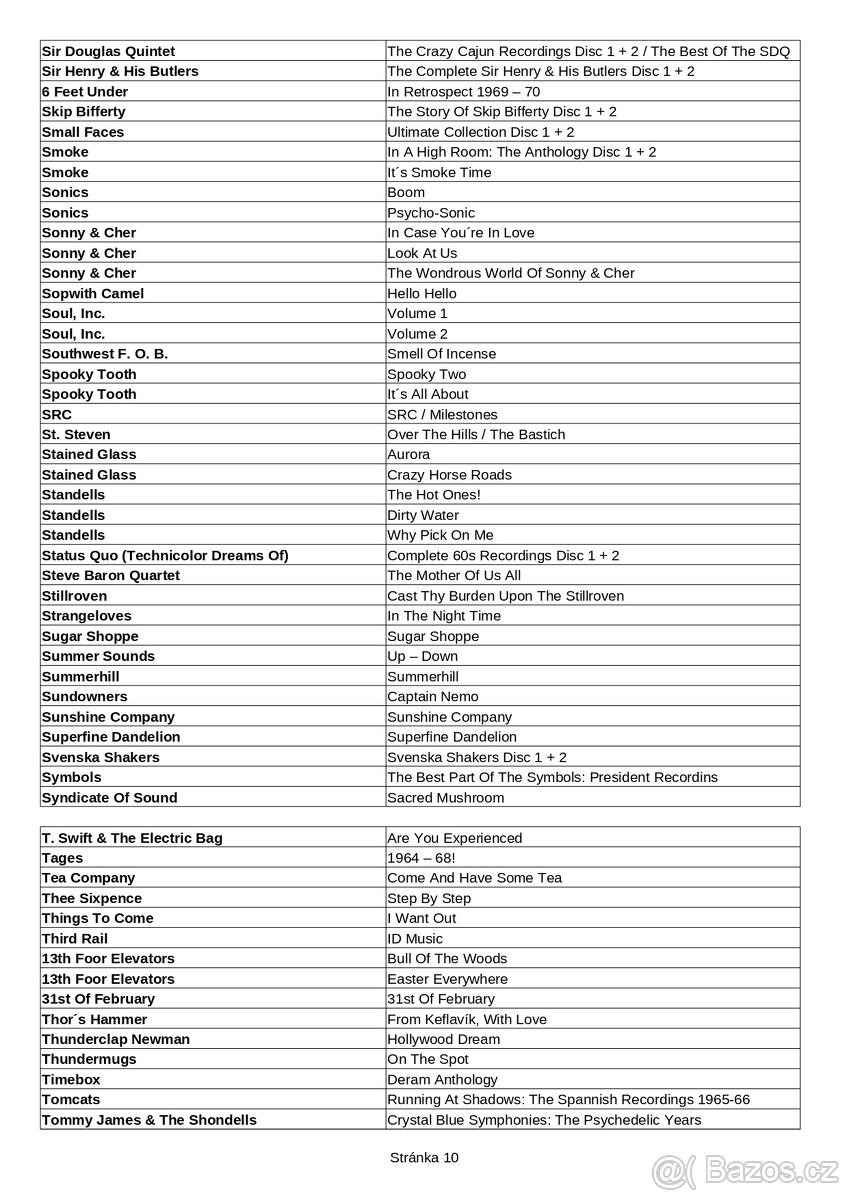 600 originálních CD s hudbou 60. let - 10