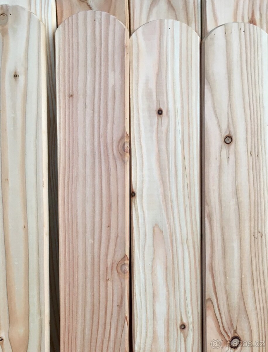 Dřevo- Plotová modřínová prkna plotovka plaňky na plot - 10