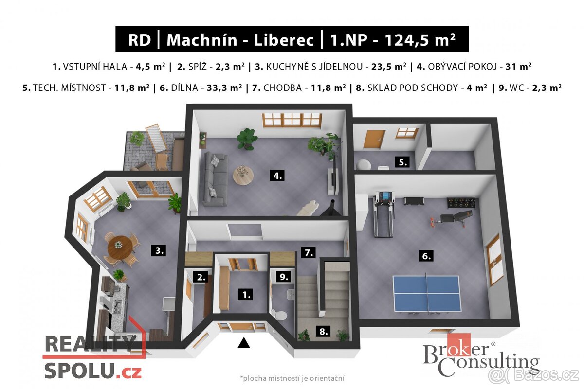 Prodej, domy/rodinný, 257 m2, Tolstého 254, Liberec XXXIII-M - 10