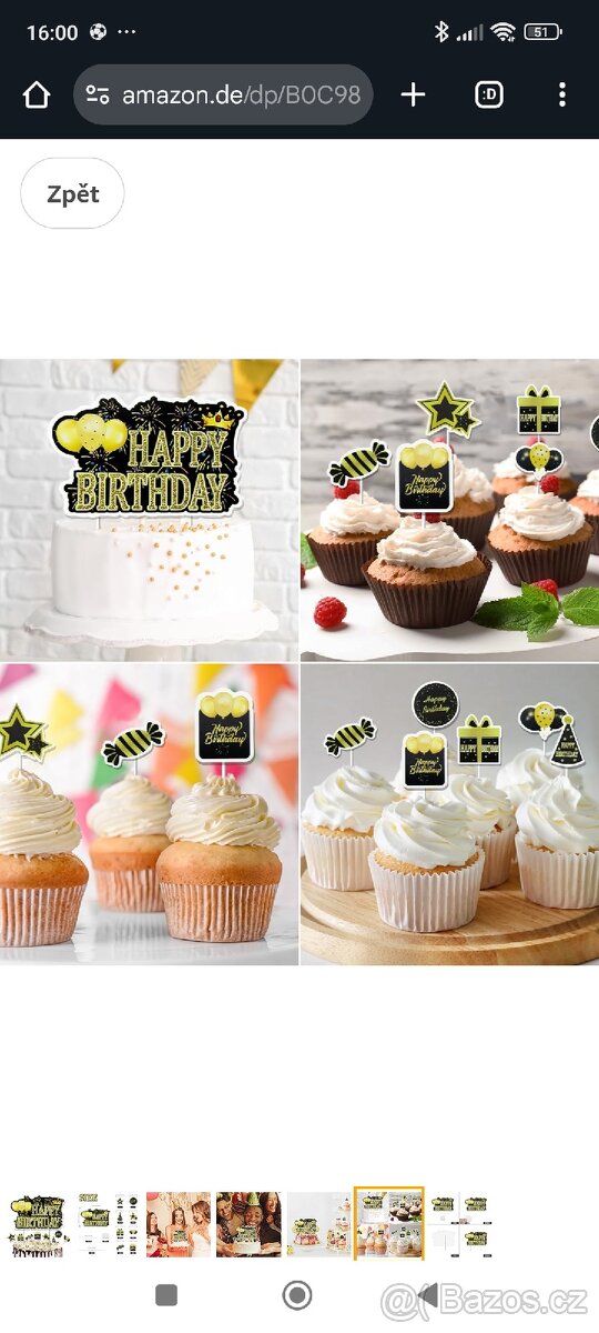 Balónky nebo dekorace na oslavy narozenin - různé - 10