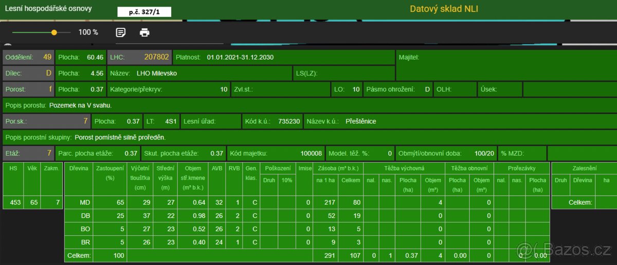 Prodám lesní pozemky v k.ú. Přeštěnice - 10