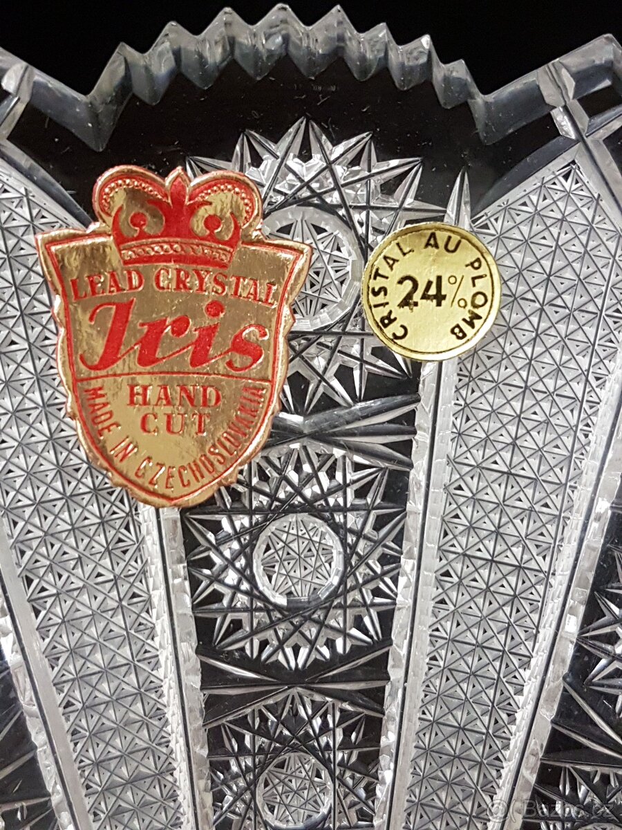 Váza "Iris" broušené sklo - 10