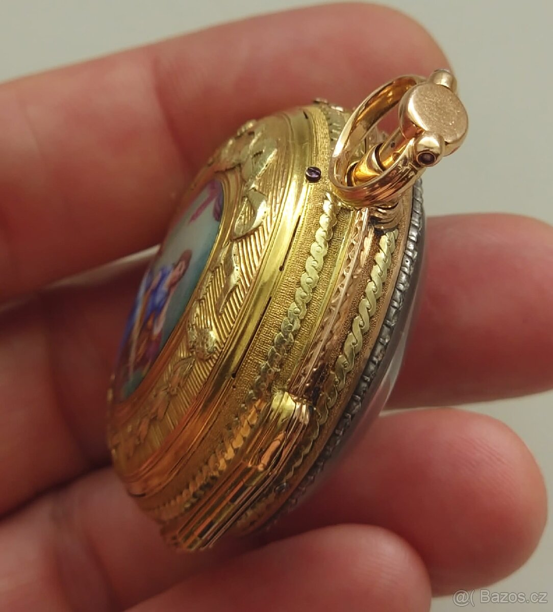 Zlaté kapesní hodinky špindlovky - 10