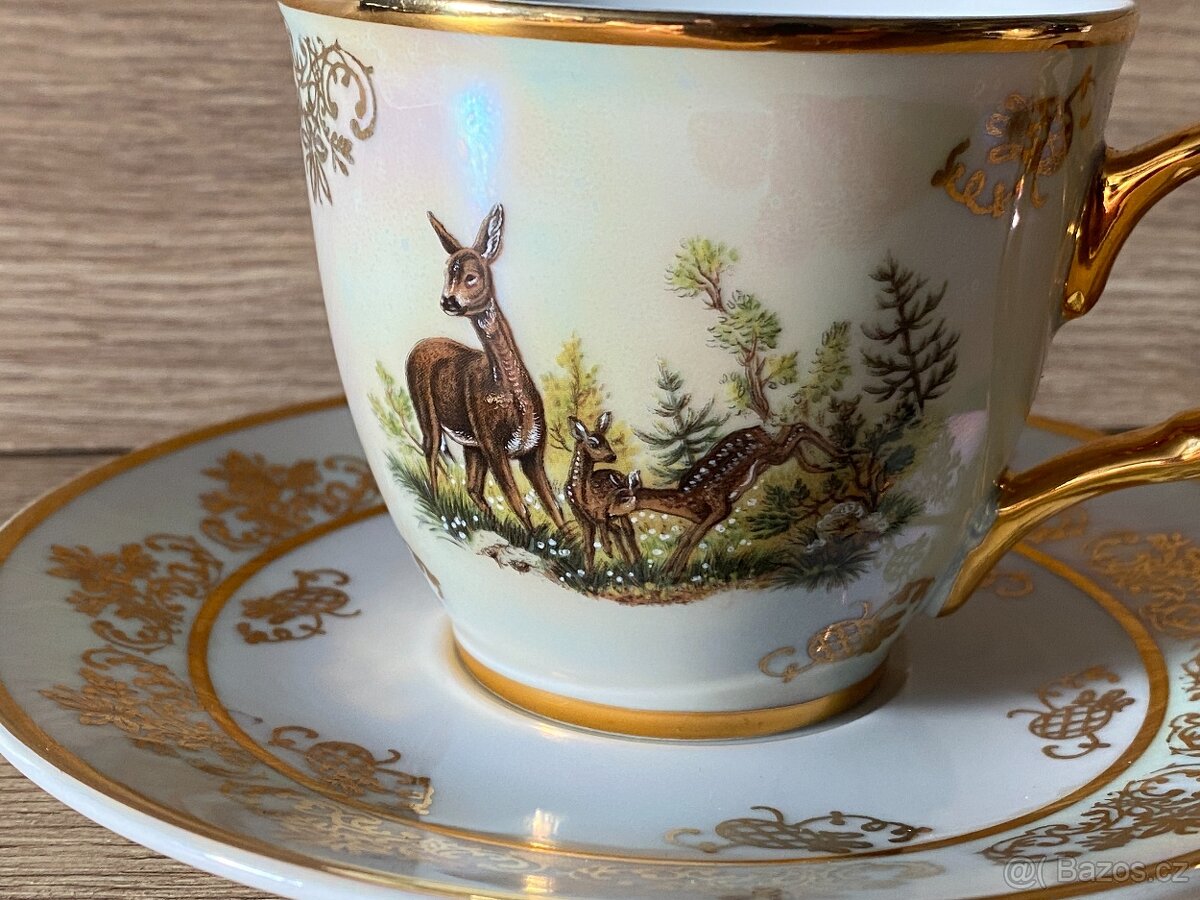 hrnek hrneček myslivecký hrnek porcelán lovecká tématika - 10