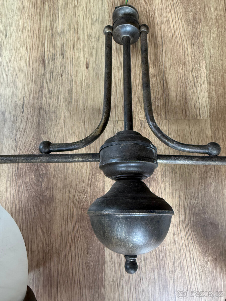 Moderní dvouramenný lustr zánovní - 10