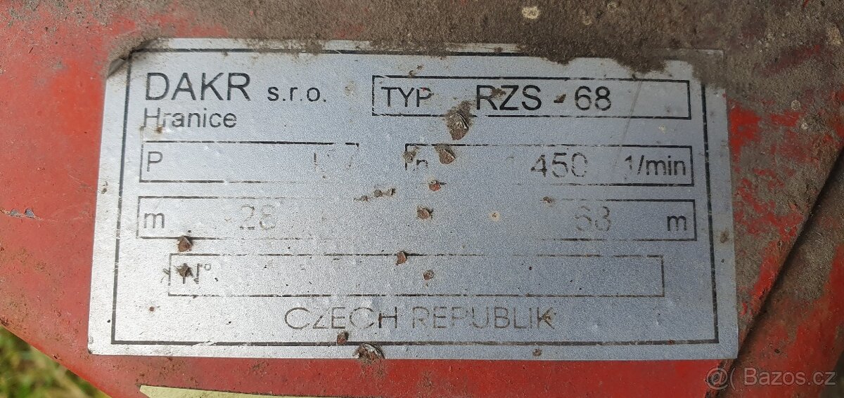 Bubnová sekačka DAKR + motor VARI - 10