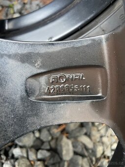 ALU kola Ronal 5x120 16” + zánovní zimní pneu 205/55 R16 - 10
