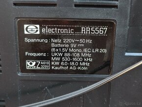 PORTABLE STEREO COMPONENT SYSTEM ELECTRONIC RR5567. - 10